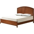 Hudson Queen Bed and Set of Nightstands Set, Chestnut