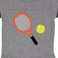 thumbnail image 3 of Inktastic Tennis Racket and Ball Boys or Girls Baby Bodysuit, 3 of 4