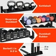 thumbnail image 3 of Wall Mounted Weight Plate Holder & Barbell Rack Fit Olympic Weight Plates Protective Rubber Pad, 3 of 6