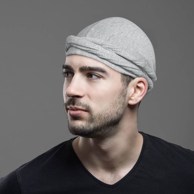 Turbante para Hombre, Bufanda con Forro de Seda Satinada, Turbante Tipo Camiseta para Rastas.