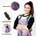 thumbnail image 2 of Purple Elegant Flowers Oven Mitts and Pot Holders with Chef Apron Set 5 Pcs Kitchen Cooking Set, 2 of 6
