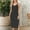 #JIE250530A390 Black, variant on Aloohaidyvio Dresses for Women No Boundaries Women's Summer Midi Bodycon Dresses Basic Square Neck Side Slit Ribbed Knit Fitted Casual Sleeveless Tank Dress