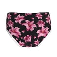 thumbnail image 2 of Pofeuu Lilies Flowers Print Boy's Briefs Toddler Boys' Underwear, Organic Cotton, Comfort Briefs-Medium, 2 of 7