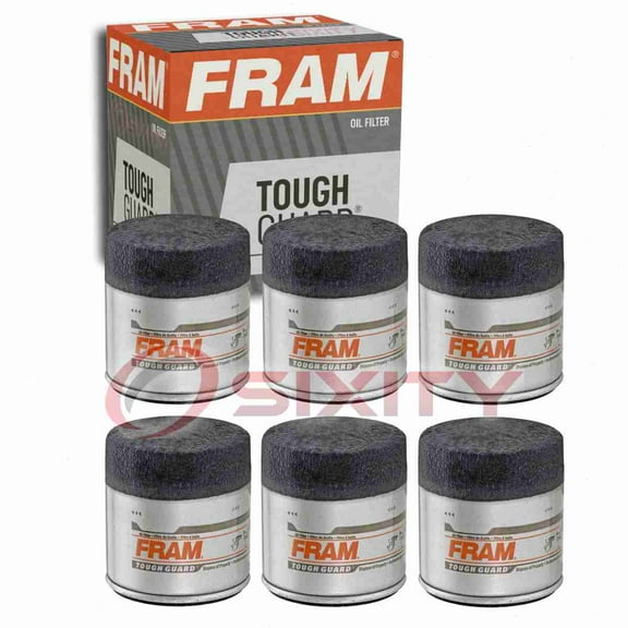 6 pc FRAM TG4967 Tough Guard Engine Oil Filters for 010070AB 17252-DS 801E-1266 P117 Oil Change Lubricant Filters