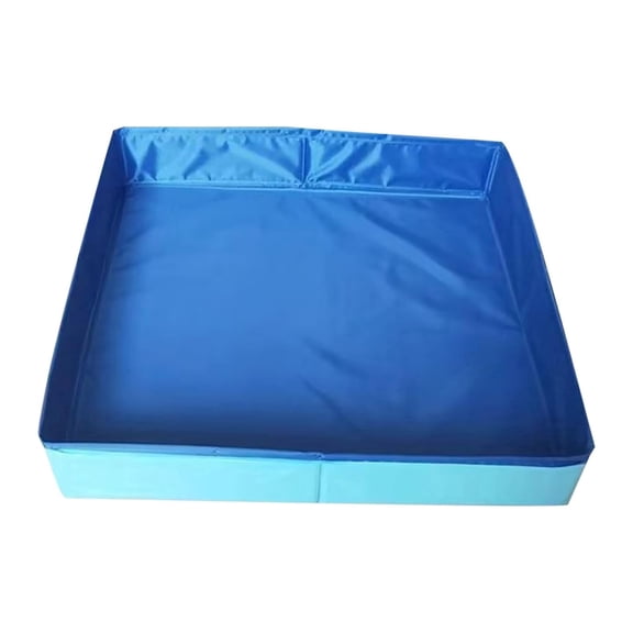 BESTSKY 2-Pack Foldable Dog Pool-Heavy-Duty Hard Plastic Small Kiddie Pool for Puppy Cats,Portable Shallow Pool,Outdoor/Indoor Cooling Bathtub,Pet Pool for Pet Dogs,No-Inflate Easy Clean Wading Pool