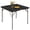 Black, variant on BIQWBIC Square Fold-in-Half Table with Anti-Arch Leg Lock, Sturdy & Portable Light-Weight Design for Outdoors