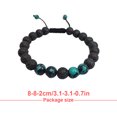 thumbnail image 4 of Mode 8MM Bracelets Assortis Réglable Noir Mat Bouddha Perles Diffuseur Bracelet Exquis Femmes Accessoires Cadeaux pour Hommes Afrique Turquoise, 4 of 8
