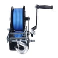 thumbnail image 1 of Hand Winch, 3200lbs Strong Traction Trailer Winch Corrosion Resistance Small With 10m Cable For Positioning Heavy Objects For Mobile Applications, 1 of 8