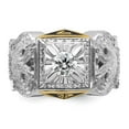 thumbnail image 4 of Diamond2Deal 14K Two-tone Gold Men's Diamond 32nd Degree Scottish Rite Masonic Ring Size 10, 4 of 7