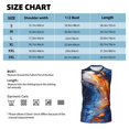 thumbnail image 2 of Salouo Galactic Dog Swirls Art Pattern Men's Sleeveless T Shirts,Men's Regular-Fit Tank Top Sports Shirt for Men Sleeveless Tank Shirt -3X-Large, 2 of 6