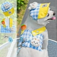 thumbnail image 4 of Dog Harness with Hat Set, Adjustable Safety Buckle and Leash Attachment (Sky Blue,XS), 4 of 7