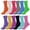 Color Mix, variant on Women's Assorted Colors Argyle Design Cotton Crew Socks Size 9-11 12 Pairs