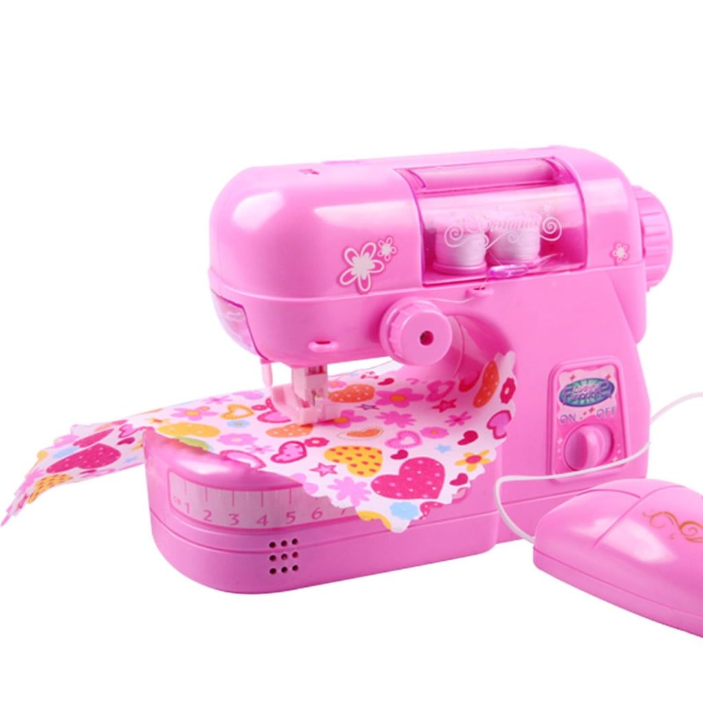 Sewing Machine for Kids 6 Aged and Up Educational Interesting Pretend Play Light-up Arts Crafts Kids Toy