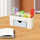 thumbnail image 4 of Organizador de Escritorio Multifuncional con Compartimentos Ajustables | Caja de Plástico para Guardar Artículos de Papelería, Joyas y Cosméticos con Base Antideslizante | Organizador de Escritorio p, 4 of 6