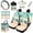 Beach Turtle, variant on Qpednta 15Pcs Ladybug Print Seat Covers Full Protection Set Universal, Steering Wheel Cover, Seat Belt Pads, Trash Can, Cup Coasters, Air Vent Pouch, Durable Fabric, Machine Washable