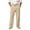 Khaki, variant on Akiihool Mens High Waisted Trousers Men's Straight Fit Flat Front Chino Pant Khaki,M