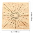 thumbnail image 5 of Mobutofu Blocking Board for Knitting 1 Set Square Weaving Position Board for Crochet Projects Light Brown Wood, 5 of 5
