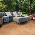 thumbnail image 5 of SAFAVIEH Courtyard Annabelle Floral Indoor/Outdoor Area Rug, Natural/Gold, 4' x 5'7", 5 of 11