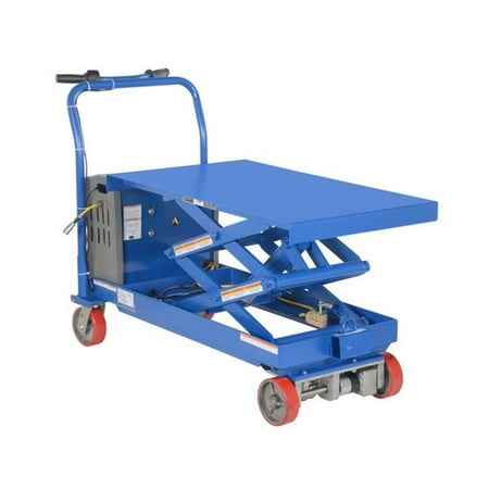 Vestil CART-DS-1000-CTD Traction Drive Hydraulic Cart, 33 x 20 in. - 1000 lbs