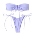 thumbnail image 2 of Cheers US Women Halter Circle Ring Bikini Set Bandage Push Up Bra+Briefs Swimsuit Swimwear, 2 of 7