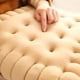 thumbnail image 5 of Cojín redondo grueso para silla de exterior con funda impermeable y duradera, de espuma de alta densidad, para patio, balcón, dormitorio, cómodo asiento. Aestivo | Café | AESTIVO, 5 of 7