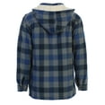 thumbnail image 3 of Gioberti Mens Sherpa Lined Flannel Jacket with Removable Hood, 3 of 6