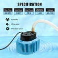 thumbnail image 2 of EDOU DIRECT Heavy-Duty Submersible Pool Cover Pump - 850 GPH Max Flow - 75 W - Includes 16' Hose, 2 Adapters, 2 of 6