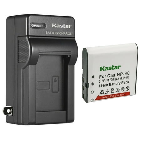 Kastar 1-Pack Battery and AC Wall Charger Replacement for Casio Exilim Zoom EX-Z650 PRO EX-Z700 PRO EX-Z750 PRO EX-Z850 Exilim EX-Z400 Exilim EX-FC100 Exilim EX-FC150 Exilim EX-FC160S