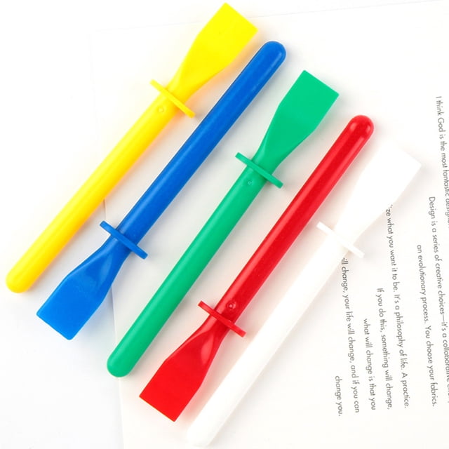 HAMPPLIES 10Pcs Handheld Glue Spreaders for Felt and Wood Craft in Assorted Colors