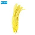 thumbnail image 3 of Unique Bargains 10-12 Inch Rooster Feathers, 50 Pack Bulk Natural Feathers for Crafts Style 1, Yellow, 3 of 6