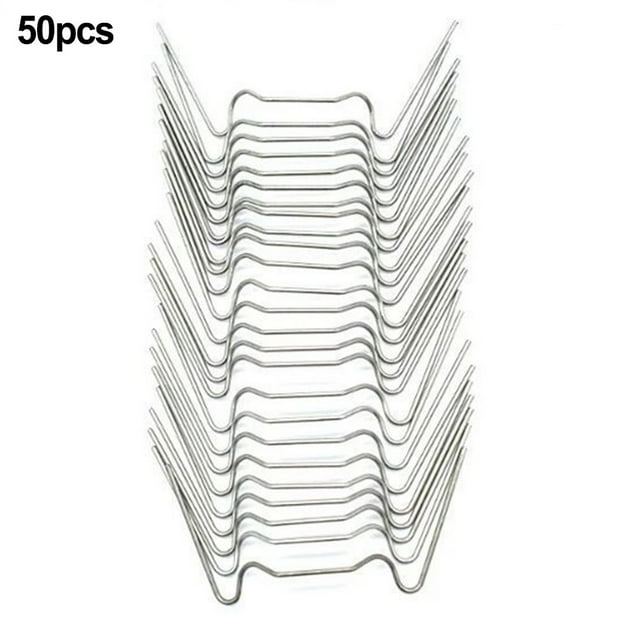 Lefu Greenhouse Glazing Clips W / Z Glass Clips Spring Wire Spares,50pcs X W Clips