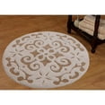 thumbnail image 4 of Saffron Fabs Bath Rug, 36" Round, Damask Pattern, Assorted Colors, 4 of 5