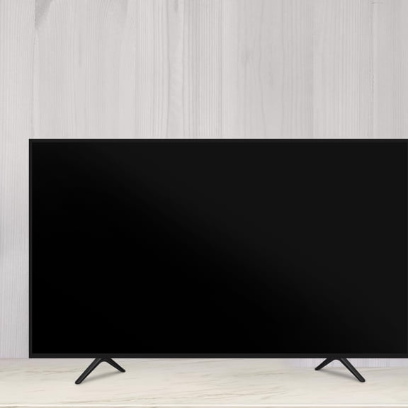 TV Stand Base Legs Replacement Smart Double Hole Feet Black