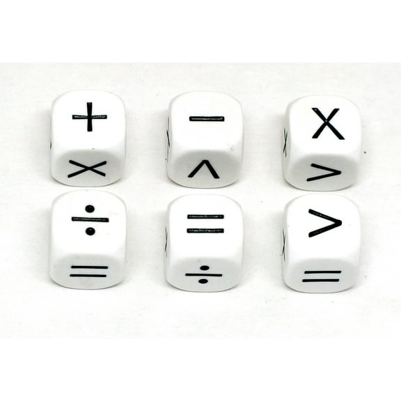 Math Operators Six-Function Dice