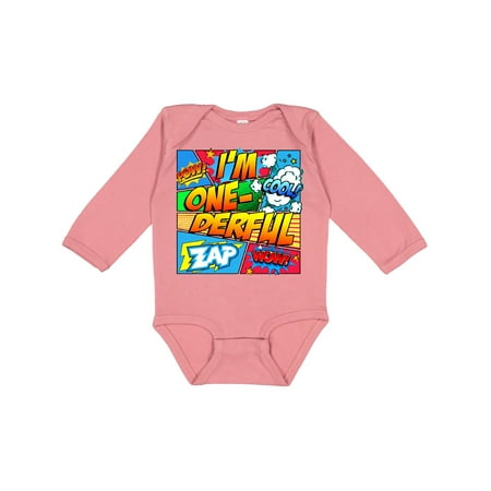 

Inktastic I m One Derful Gift Baby Boy or Baby Girl Long Sleeve Bodysuit