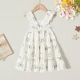 thumbnail image 3 of Happy Town Kids Toddler Girls Dress Princess Sleeveless Beach Butterfly Sundress, 3 of 8