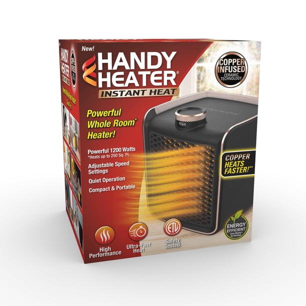 Space Heater Ontel Handy Heater, calefacción instantánea, 1200 W