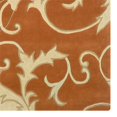 thumbnail image 3 of Linon Trio Harper Polyester 1'10"x2'10" Accent Rug in Pumpkin & Ivory, 3 of 3