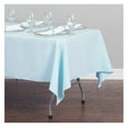 thumbnail image 3 of 2 Pack Baby Blue Rectangular Tablecloths 60 x 126 Inches for 8 Feet Rectangle Banquet Tables with Half-Drop - Stain and Wrinkle Resistant Polyester Cloth Table Covers for Party, Baby Shower, 3 of 4