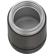 Thermos Stainless Steel Food Jar with Folding Spoon, Matte Black, 18 Ounce