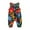 Blue, variant on Toddler Baby Girl Floral Sleeveless Bodysuit Romper Girls Colorful Cartoon Floral Cotton Baby Long Climb Neonatal Sleeveless Garment Children Pants Crawl Suit Clothes