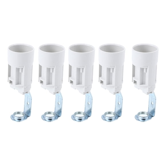 BRIGHTFUFU Tenedor de la lámpara de vela 5 unids E14 LED Bombilla de la bombilla Sockets robados de araña Sockets