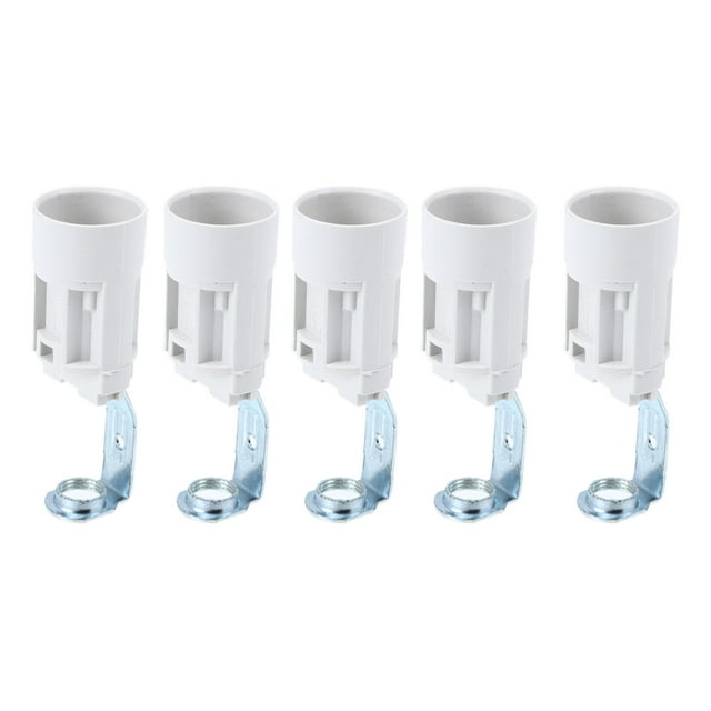 Shisuyan 3pcs Unique E14 Screw Base Lamp Holder European Style lamp Pipe Light Holder Unique Light Sockets Lamp Sockets Sockets