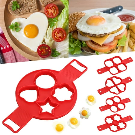 

Bargain Specials! Kitchen Utensils Set Eguiwyn Ring Nonstick Silicone Round Rings Pancake Molds Reusable Silicone Non Stick Pancake Maker Ring Maker Silicone Pancake Mold (4 Round)