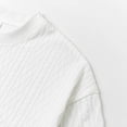 thumbnail image 6 of Mens Short Sleeve T-Shirts Summer Crew Neck Tees Tops for Men Pullover Textured Solid Color Dressy Casual Tshirts Shirts, 6 of 8