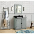 thumbnail image 2 of Bellaterra Home 31" Single vanity in Gray Ash finish top with Black galaxy and rectangle sink, 2 of 9