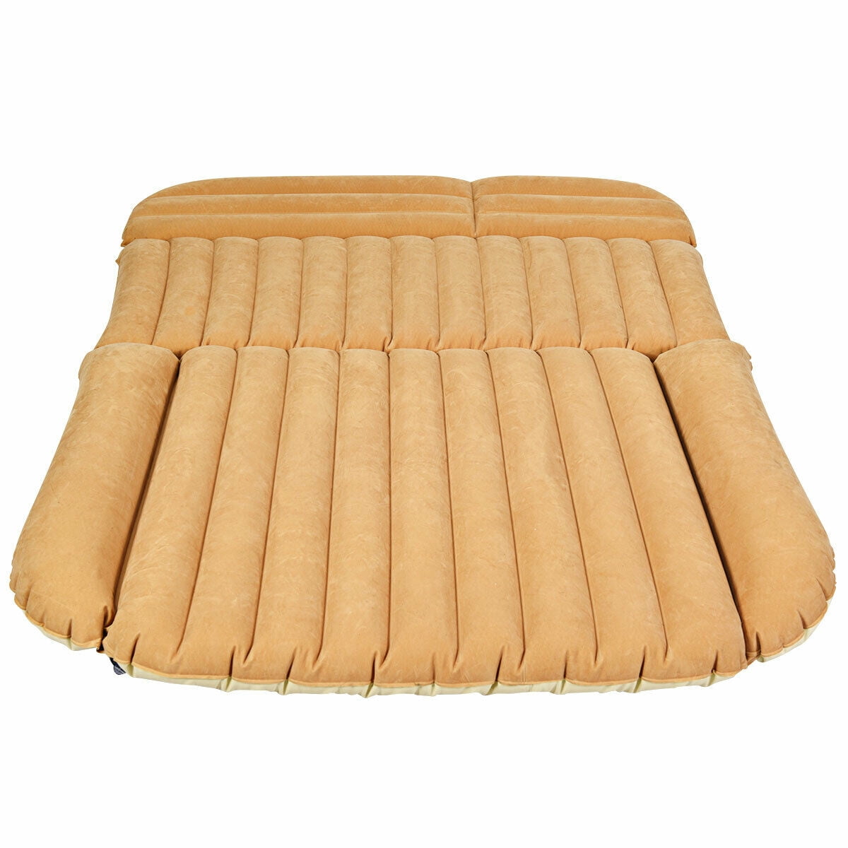 Gymax Inflatable SUV Air Backseat Mattress Flocking Travel Pad w/Pump Camping Travel