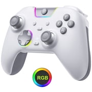 QUCOPRE Bluetooth Controller, Wireless Gaming Controller for PC/Android/iOS/Switch/Switch 2/Steam with Noise-Canceling Buttons,Dual-Stage Triggers,8 Way D-pad,4 Vibration Motors