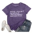 thumbnail image 1 of LUOGENLI T-shirts pour Femmes, T-shirts d'Été à Col Rond, Mode Imprimée, Manches Courtes, Coton Coloré, T-shirts Graphiques pour Femmes, Jour de la Saint-Patrick, Violet G, 1 of 2