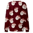 thumbnail image 5 of Jienlioq Mode de Noël Pull-Over à Col Rond Imprimé pour Femmes Manches Longues Blouse Confortable Chandail en Molleton, 5 of 5